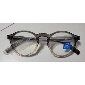 EyeKepper Sheer Gray 1.75 Round Frame Anti Blue Light Reading Glasses 113249